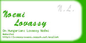 noemi lovassy business card